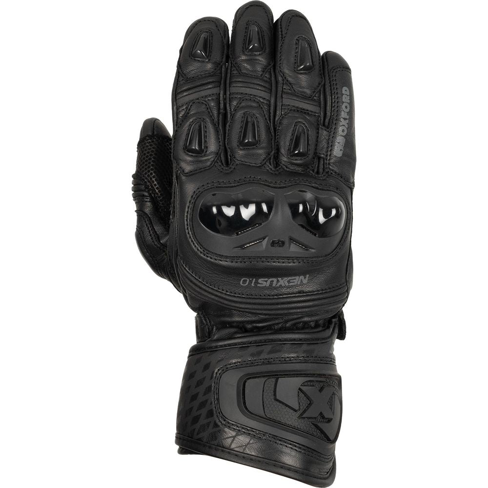 Oxford Nexus Leather Gloves Stealth Black