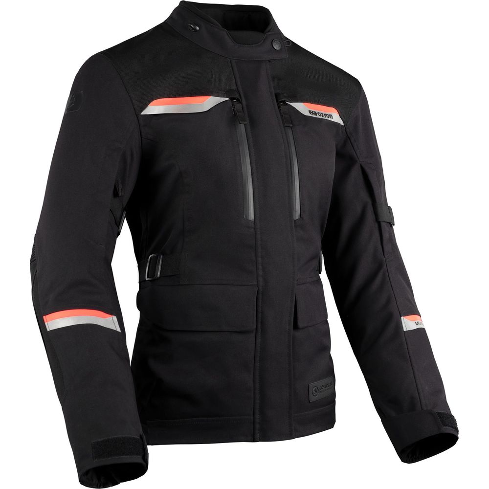 Oxford Mondial 2.0 Ladies Textile Jacket Black / Coral