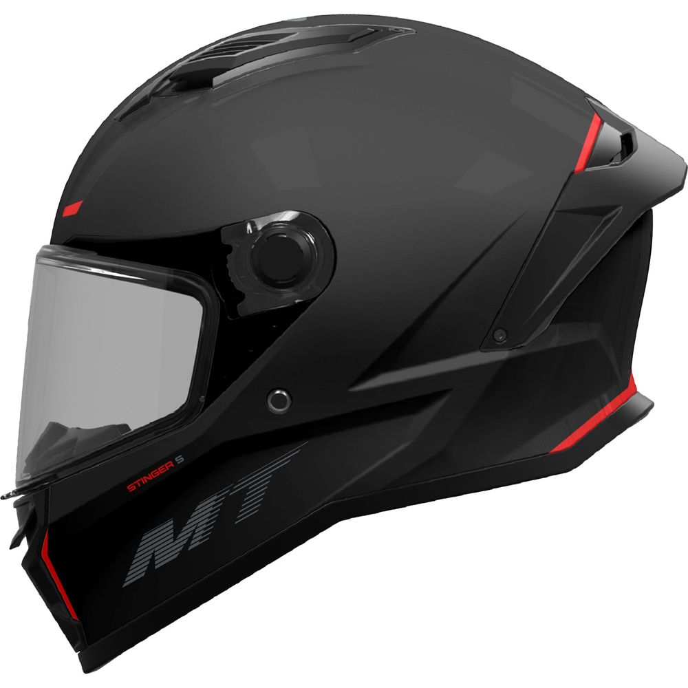 MT Stinger 2 A1 Full Face Helmet Matt Black - FREE UK Shipping, FREE 365 Day Returns | Moto Central