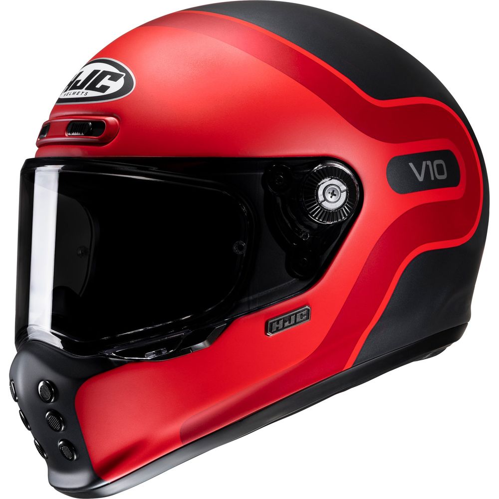 HJC V10 Grape Full Face Helmet MC1SF Red - FREE UK Shipping, FREE 365 Day Returns | Moto Central