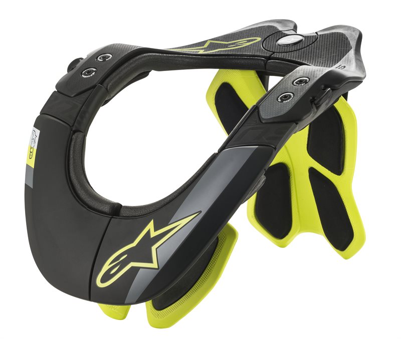 Alpinestars BNS Tech-2 Neck Support Black / Fluo Yellow