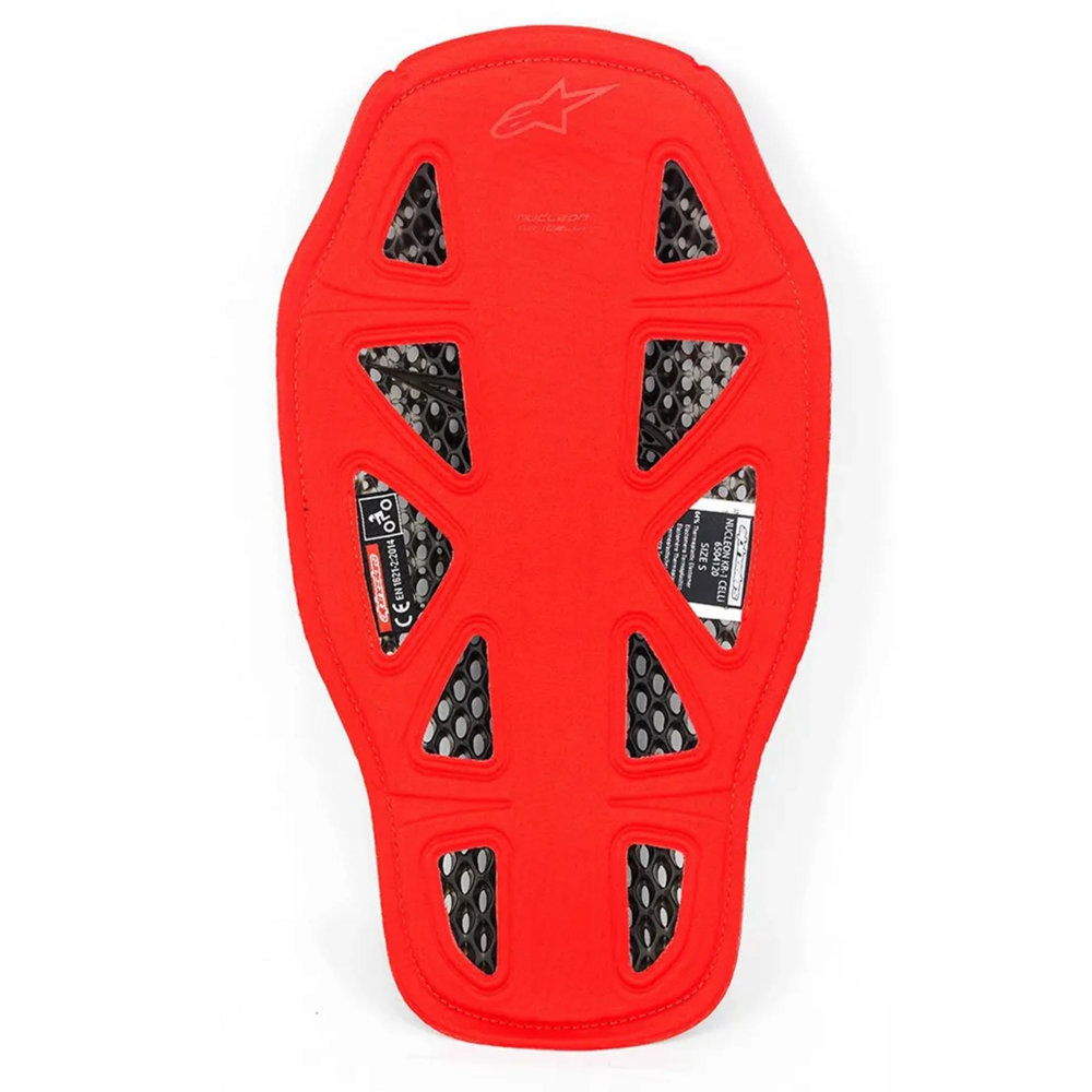 Alpinestars Nucleon KR-1 Celli Back Protector Transparent Smoke / Red