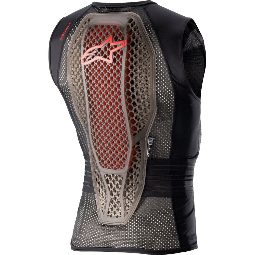 Alpinestars Nucleon Flex Pro Protector Vest Transparent Smoke / Red / Black - FREE UK Shipping, FREE 365 Day Returns | Moto Central