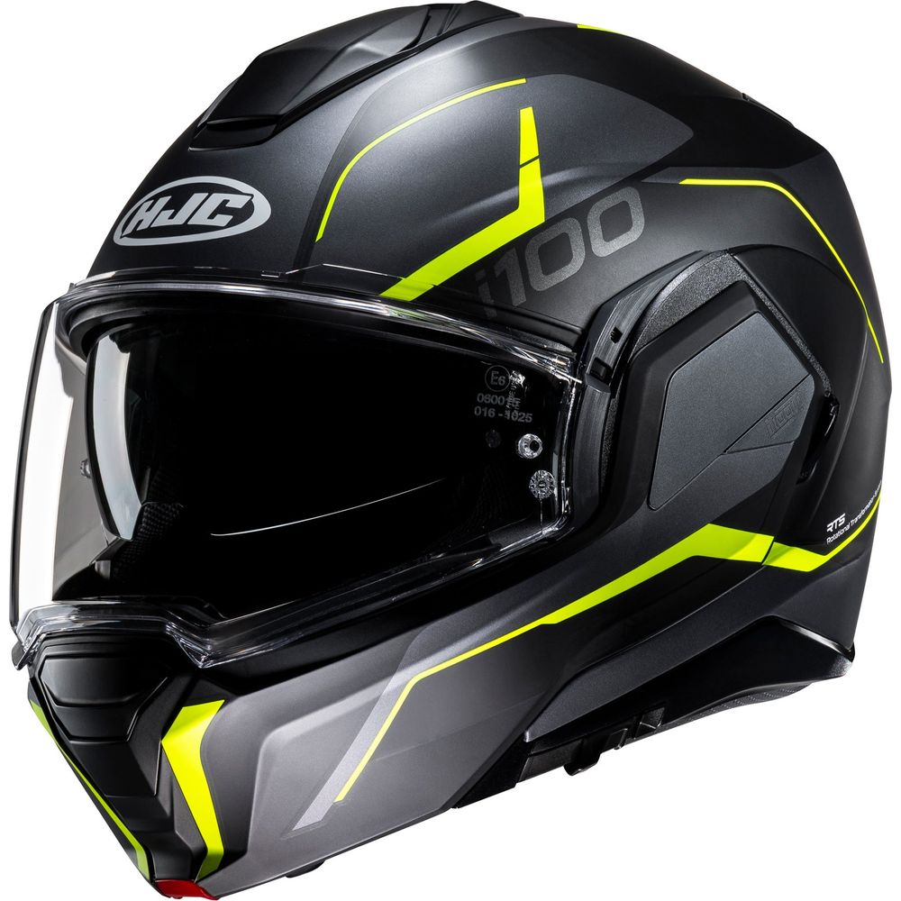 HJC I100 Lorix Flip-Up Helmet MC3HSF Yellow - FREE UK Shipping, FREE 365 Day Returns | Moto Central