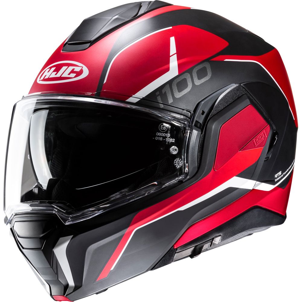 HJC I100 Lorix Flip-Up Helmet MC1SF Red - FREE UK Shipping, FREE 365 Day Returns | Moto Central