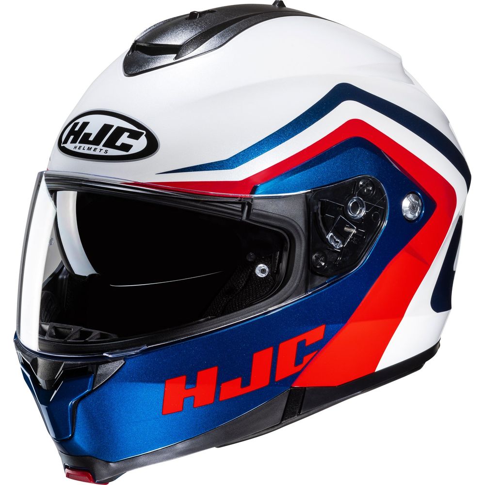 HJC C91N Nepos Flip-Up Helmet MC21 White / Blue / Red - FREE UK Shipping, FREE 365 Day Returns | Moto Central