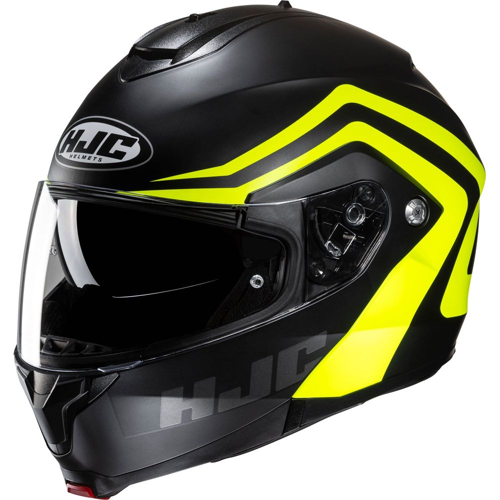 HJC C91N Nepos Flip-Up Helmet MC3HSF Yellow - FREE UK Shipping, FREE 365 Day Returns | Moto Central