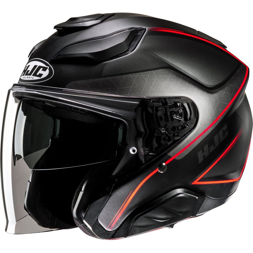 HJC F31 Ludi Open Face Helmet MC1SF Red