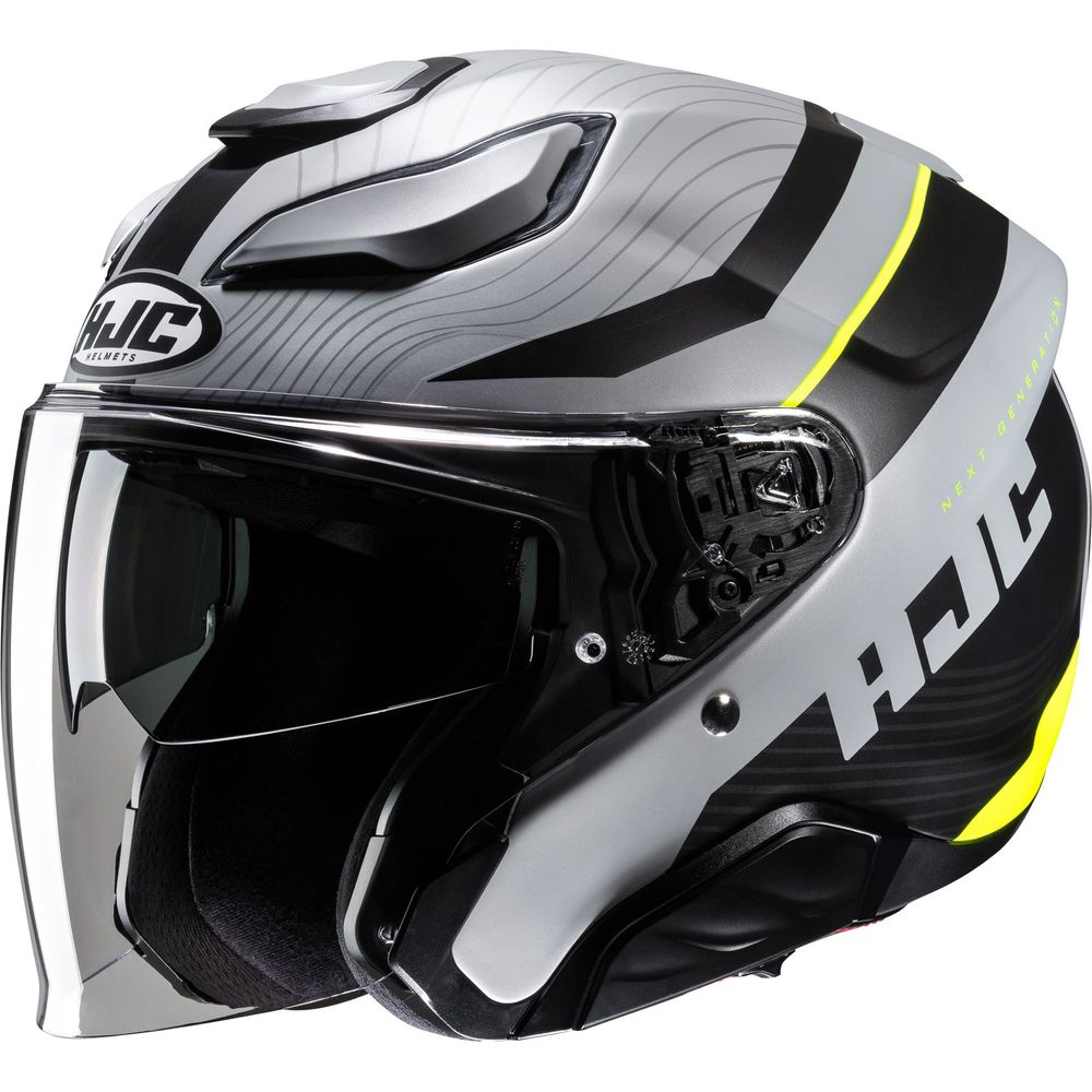 HJC F31 Naby Open Face Helmet MC3HSF Yellow / Grey - FREE UK Shipping, FREE 365 Day Returns | Moto Central