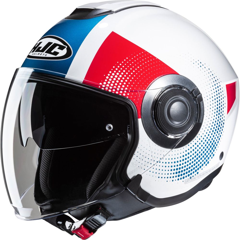 HJC I40N Pyle Open Face Helmet MC21 White / Blue / Red