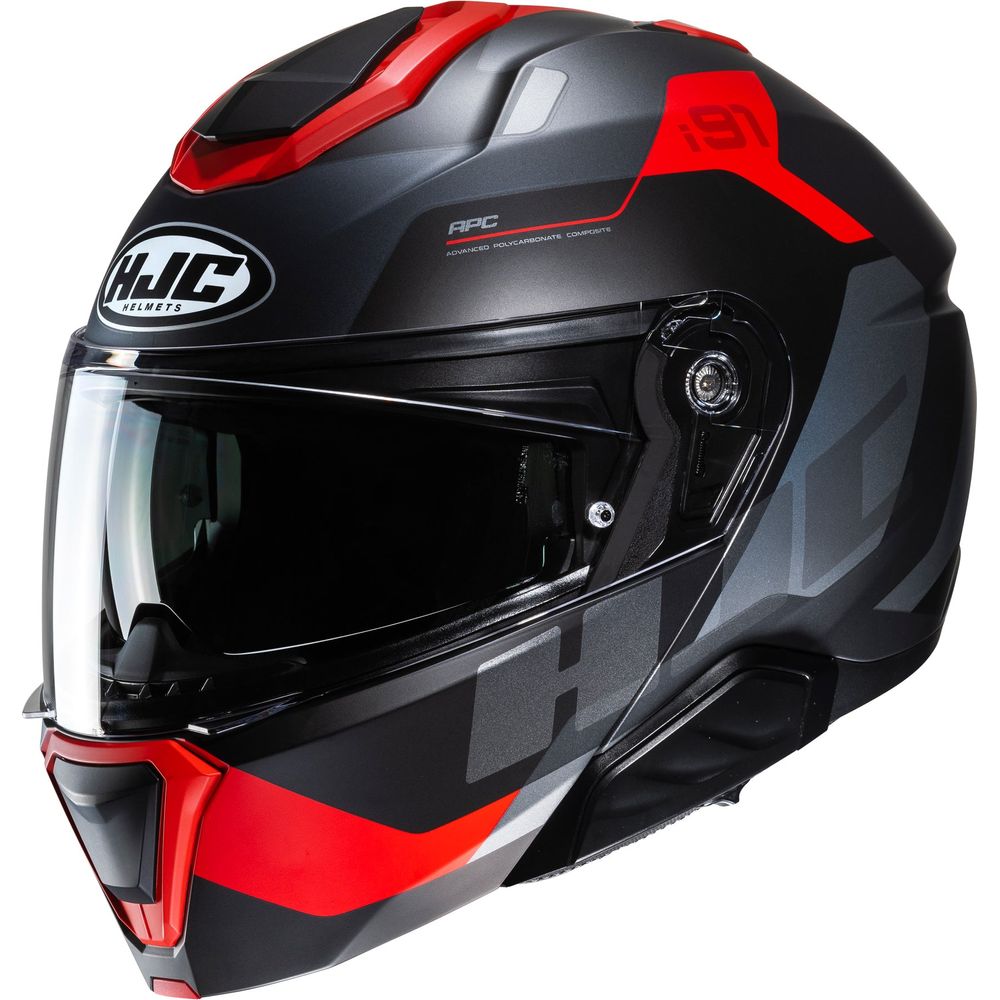 HJC I91 Carst Flip-Up Helmet MC1SF Red - FREE UK Shipping, FREE 365 Day Returns | Moto Central