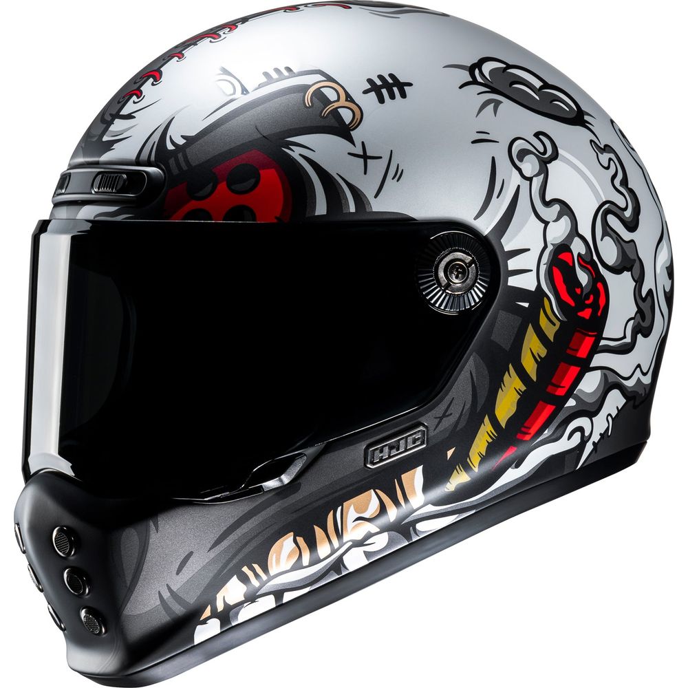 HJC V10 Vatt Full Face Helmet MC1SF Red