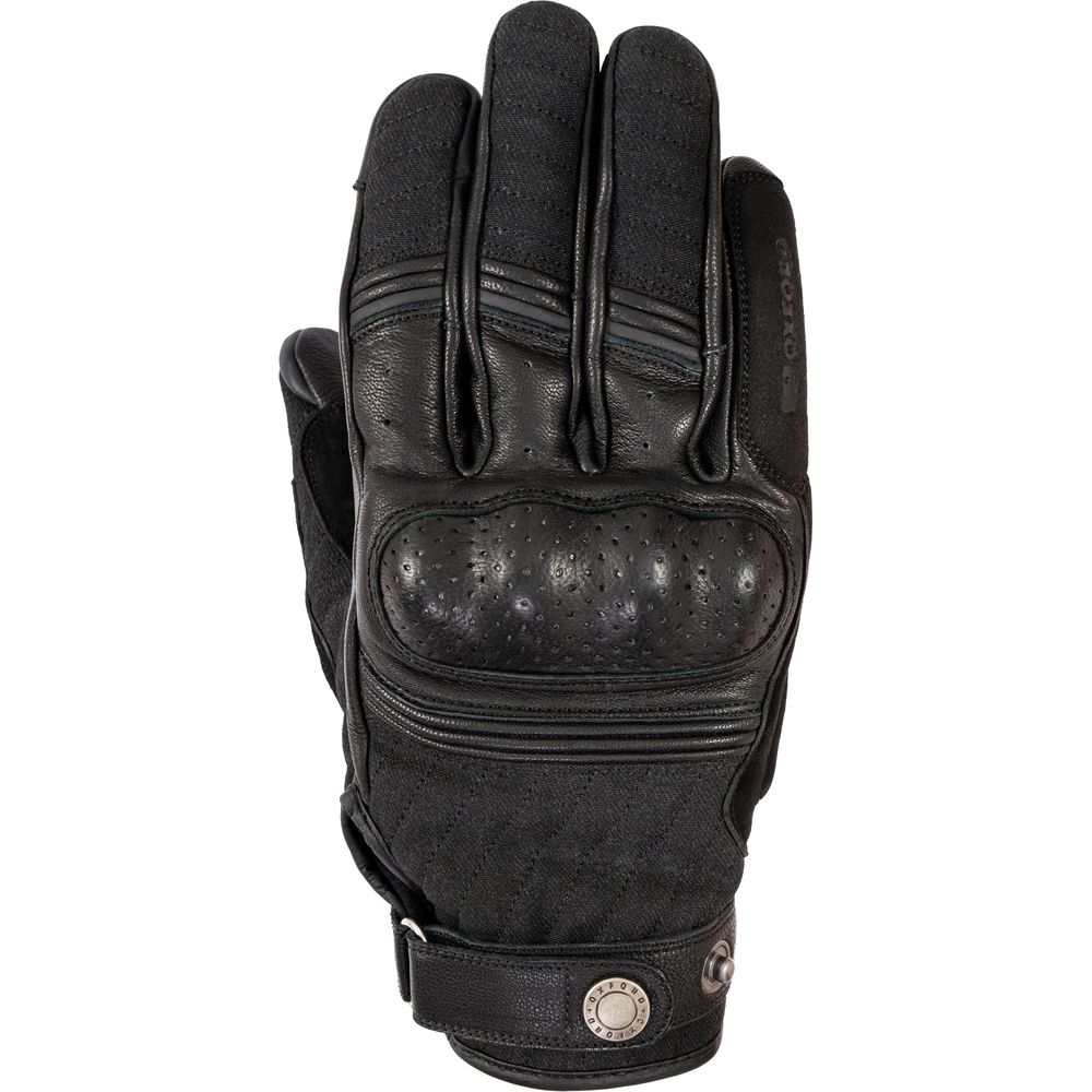 Oxford Hardy Leather / Textile Gloves Black