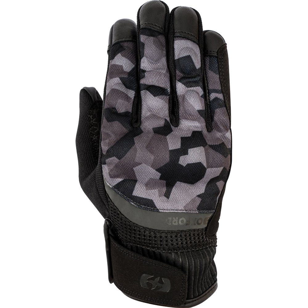 Oxford Byron Textile Gloves Grey Camo