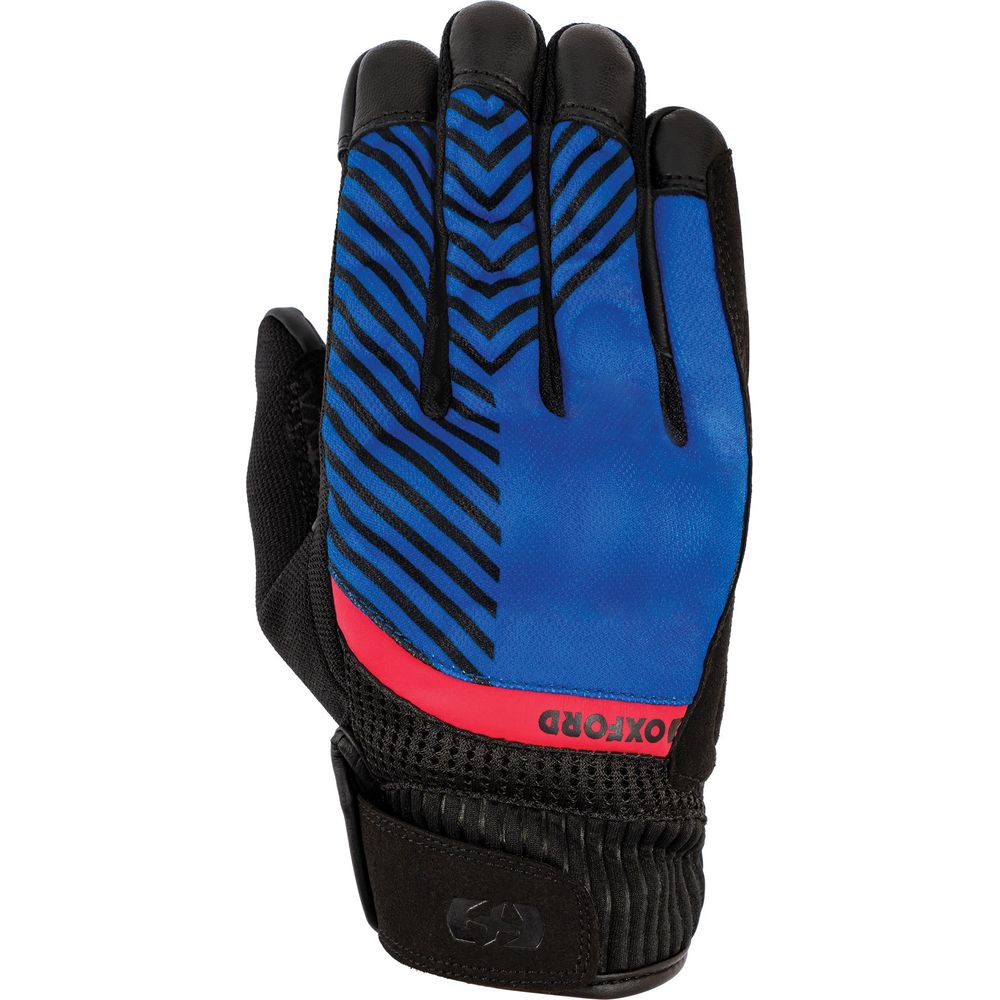 Oxford Byron Textile Gloves Blue / Red