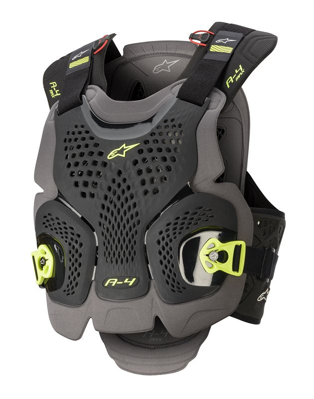 Alpinestars A-4 Max Chest Protector Black / Anthracite / Fluo Yellow