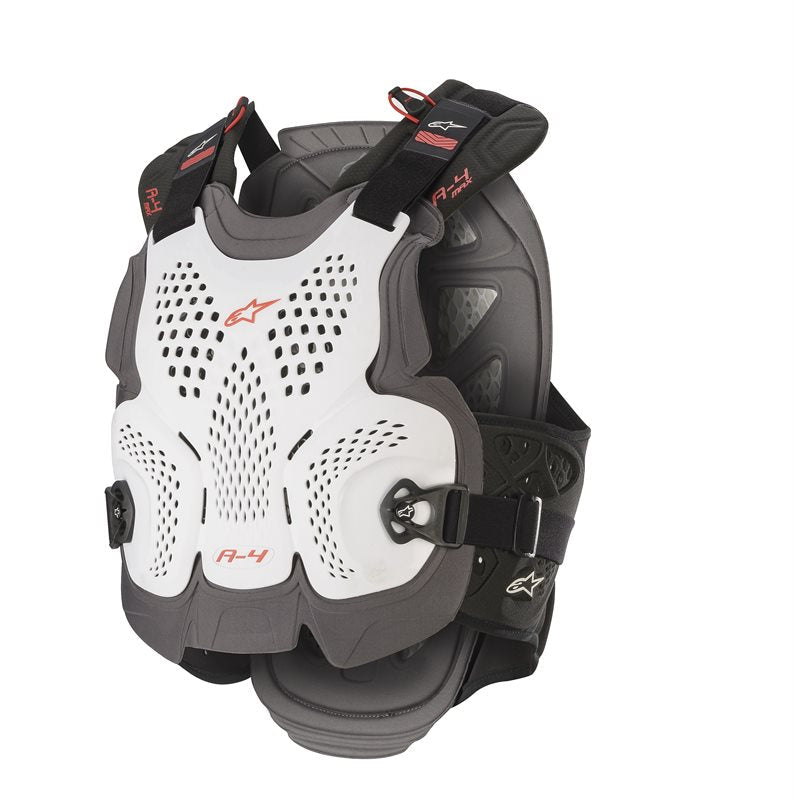 Alpinestars A-4 Max Chest Protector White / Anthracite / Red