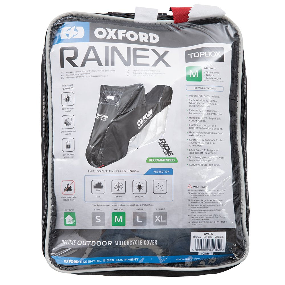 Oxford Rainex Outdoor Cover Topbox Black / White