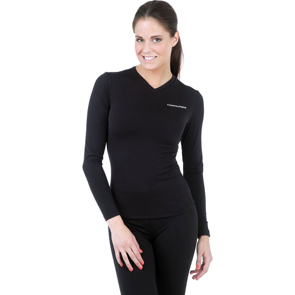 Tucano Urbano North Pole Long Sleeves Ladies Thermal Vest Black  - FREE UK Shipping, FREE 365 Day Returns | Moto Central