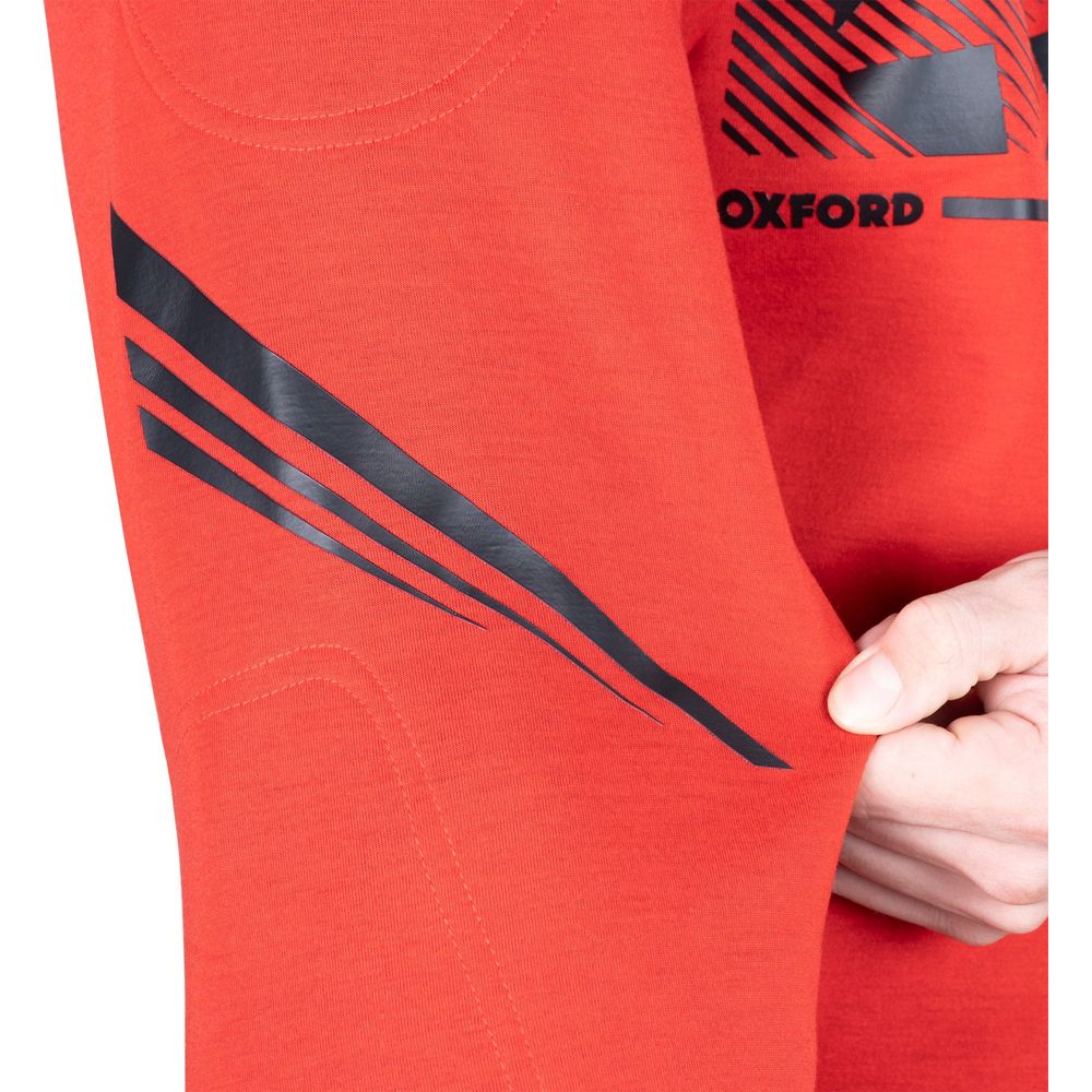 Oxford Super 2.0 Hoodie Sports Red - FREE UK Shipping, FREE 365 Day Returns | Moto Central