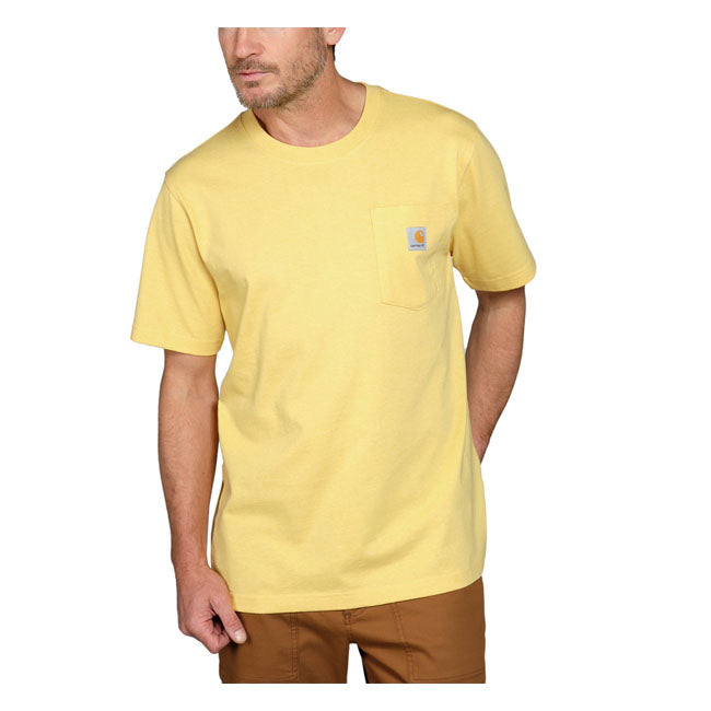 Carhartt K87 Pocket Short Sleeves T-Shirt Sundance Heather - FREE UK Shipping, FREE 365 Day Returns | Moto Central