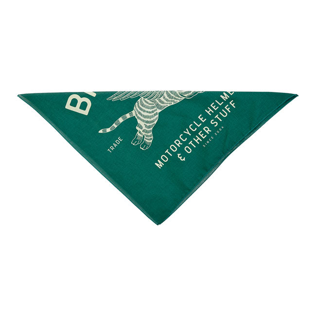 Biltwell Tiger Bandana Green - FREE UK Shipping, FREE 365 Day Returns | Moto Central