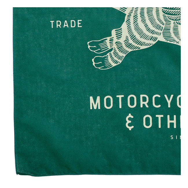 Biltwell Tiger Bandana Green - FREE UK Shipping, FREE 365 Day Returns | Moto Central