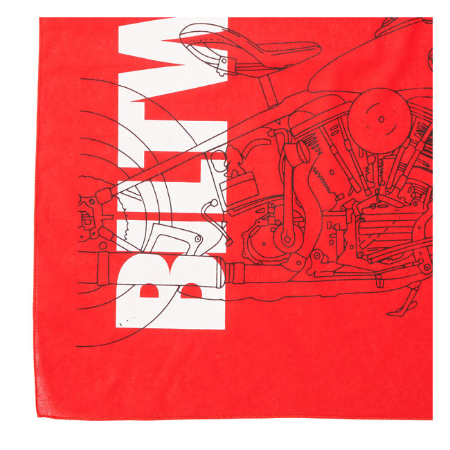 Biltwell Pan Bandana Red - FREE UK Shipping, FREE 365 Day Returns | Moto Central