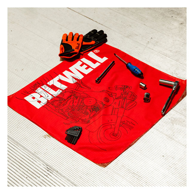 Biltwell Pan Bandana Red - FREE UK Shipping, FREE 365 Day Returns | Moto Central