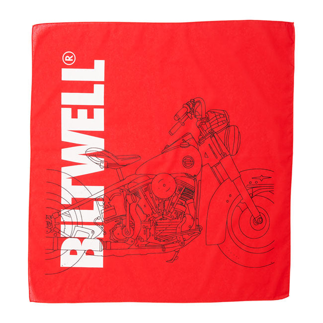 Biltwell Pan Bandana Red - FREE UK Shipping, FREE 365 Day Returns | Moto Central