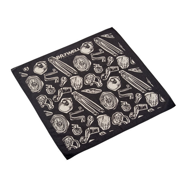 Biltwell Junk Bandana Black - FREE UK Shipping, FREE 365 Day Returns | Moto Central