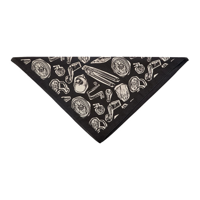 Biltwell Junk Bandana Black - FREE UK Shipping, FREE 365 Day Returns | Moto Central