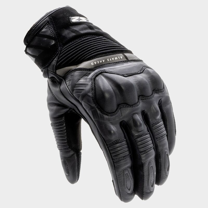 LS2 Octane Waterproof Leather Gloves Black