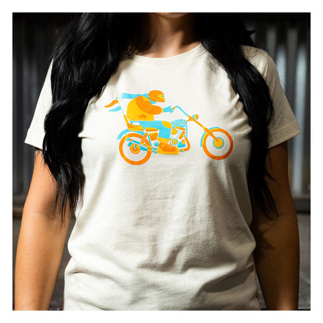 Biltwell Howdy Ladies T-Shirt Off White