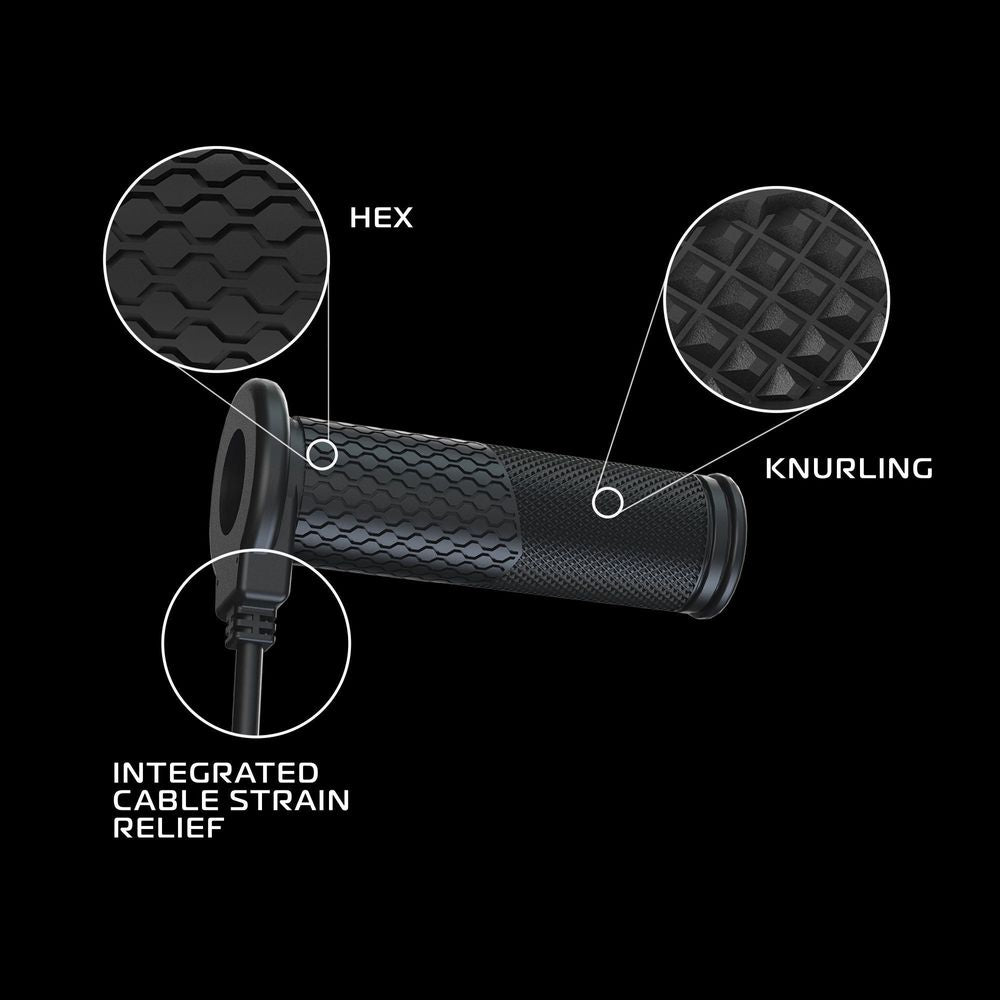 Oxford Pro Touring HotGrips Black - FREE UK Shipping, FREE 365 Day Returns | Moto Central