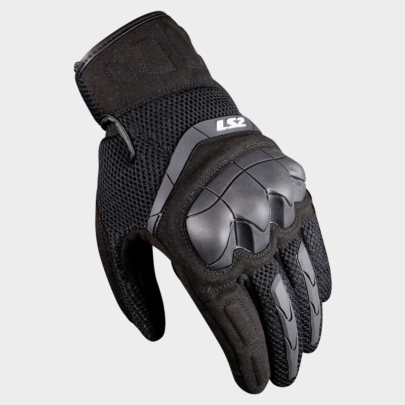 LS2 Kubra Ladies Mesh / Leather Gloves Black