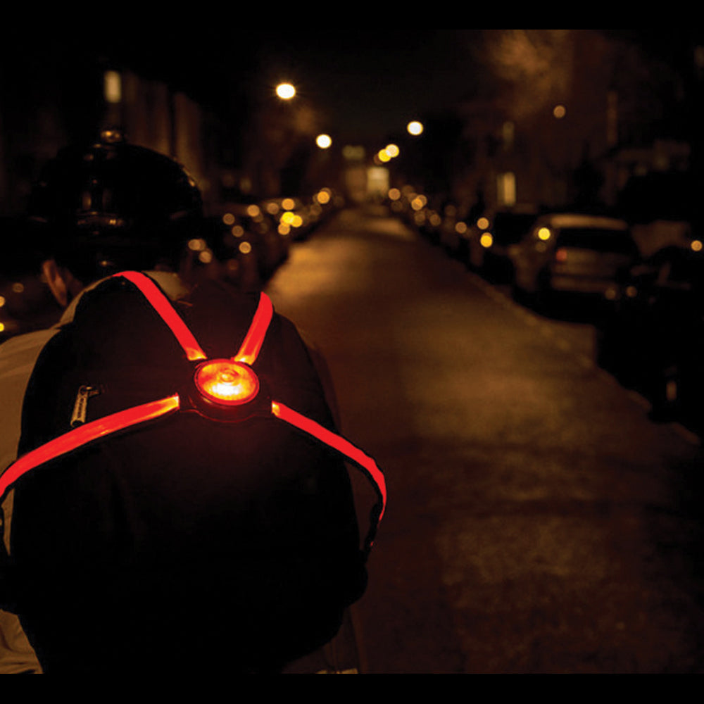 Oxford CommuterX4 Fibre Optic Rear Light Red / Black