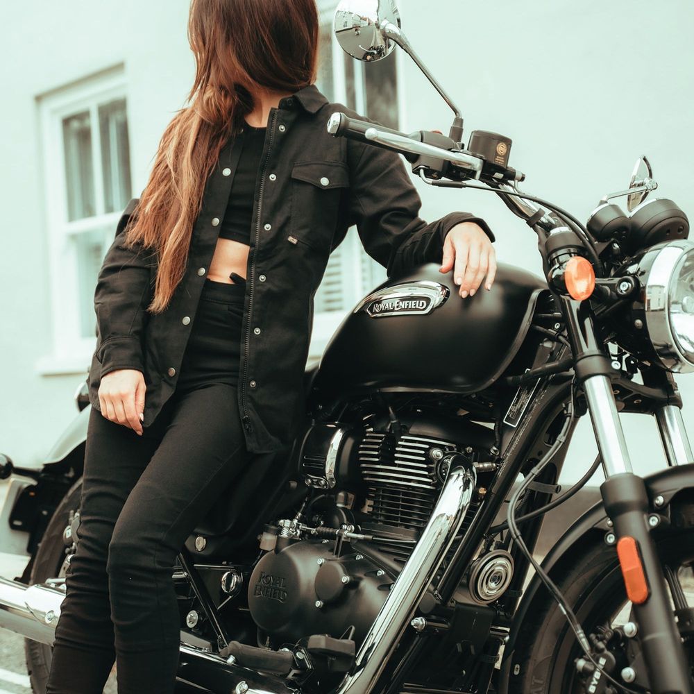 Oxford Kickback 2.0 Ladies Shirt Black - FREE UK Shipping, FREE 365 Day Returns | Moto Central