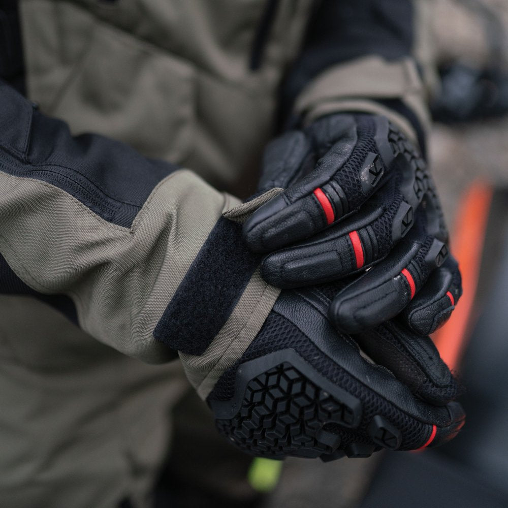 Oxford Rockdale Mesh / Leather Gloves Black  - FREE UK Shipping, FREE 365 Day Returns | Moto Central