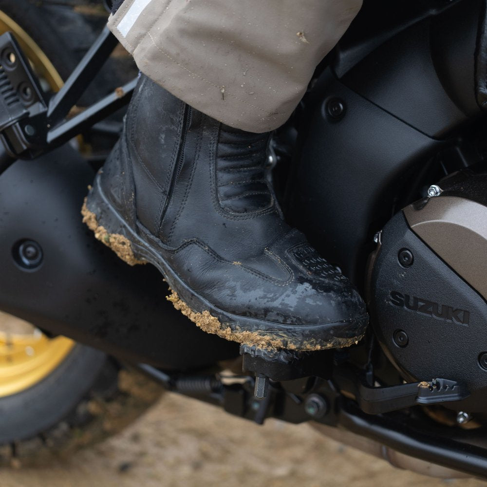 Oxford Continental Leather Boots Black