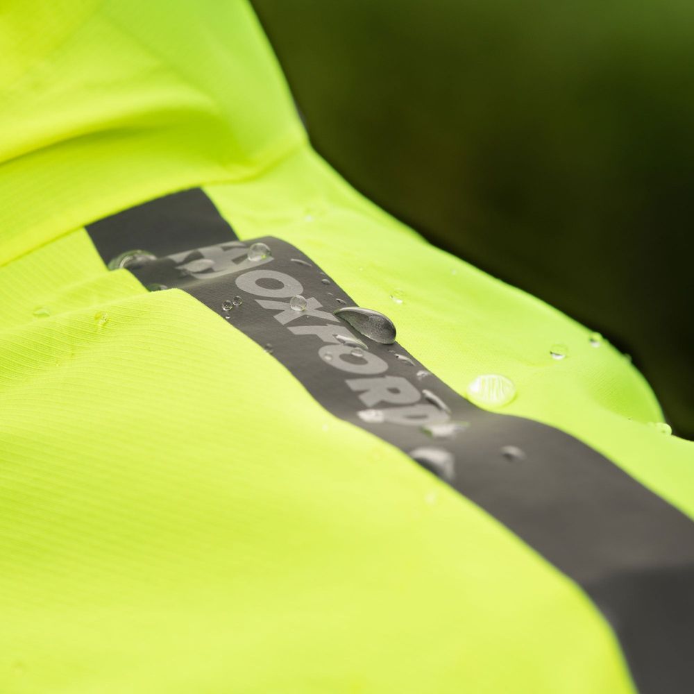 Oxford Rainseal Pro Over Jacket Grey / Black / Fluo Yellow  - FREE UK Shipping, FREE 365 Day Returns | Moto Central