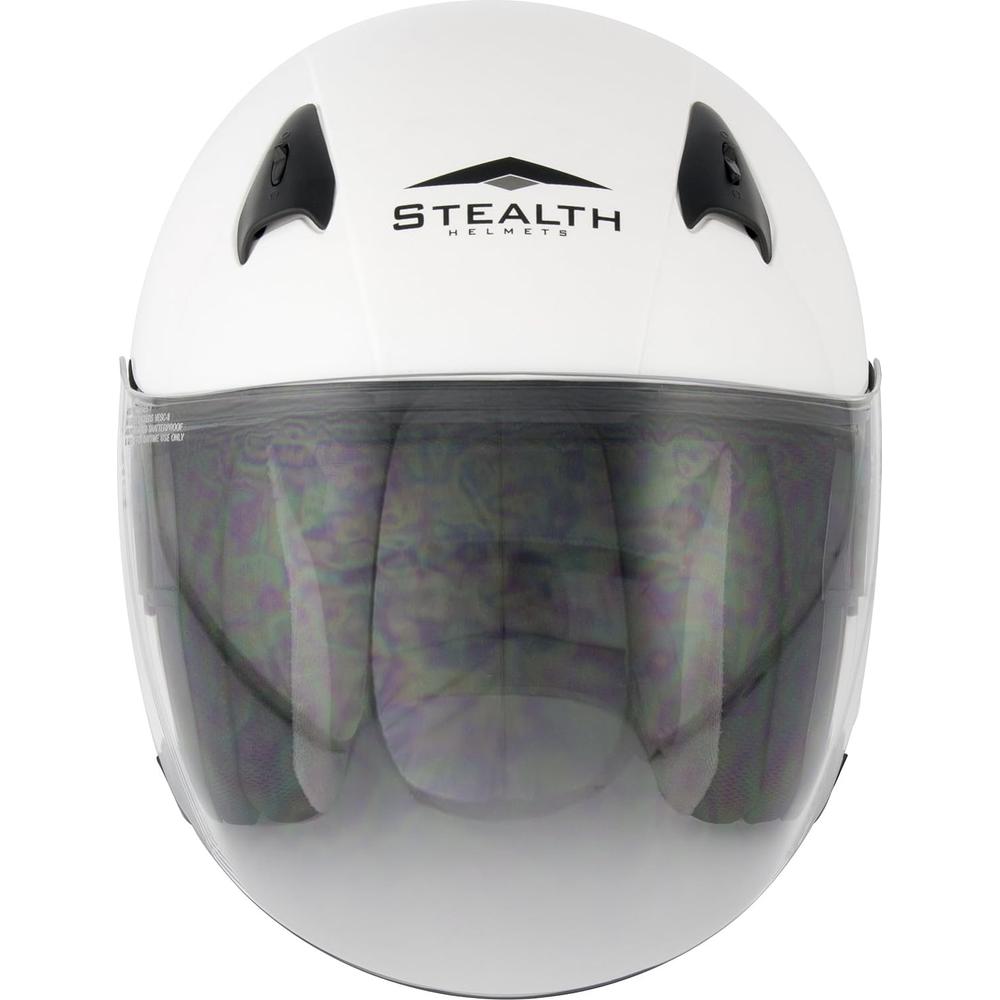 Stealth NT200 Open Face Helmet White