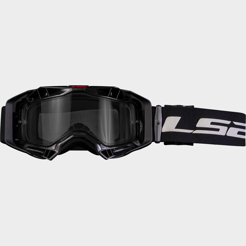 LS2 Aura Enduro Series Goggles Black With Clear Lens