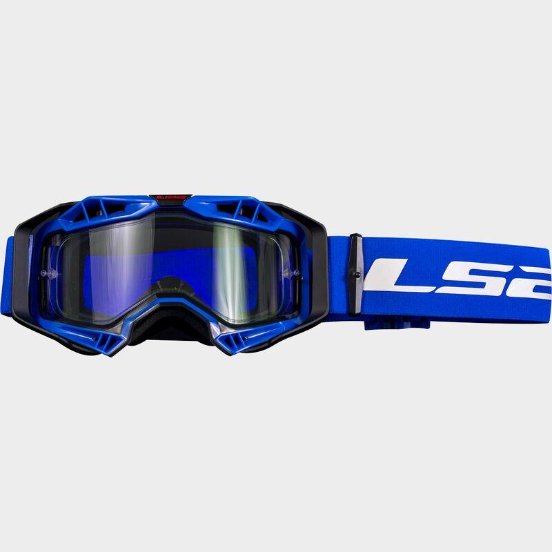 LS2 Aura Enduro Series Goggles Black / Blue With Clear Lens