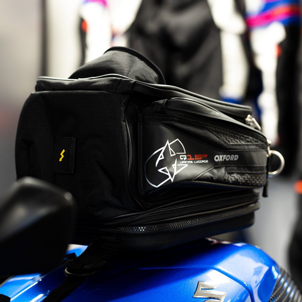 Oxford Q15R Tank Bag Black - 15 Litres  - FREE UK Shipping, FREE 365 Day Returns | Moto Central