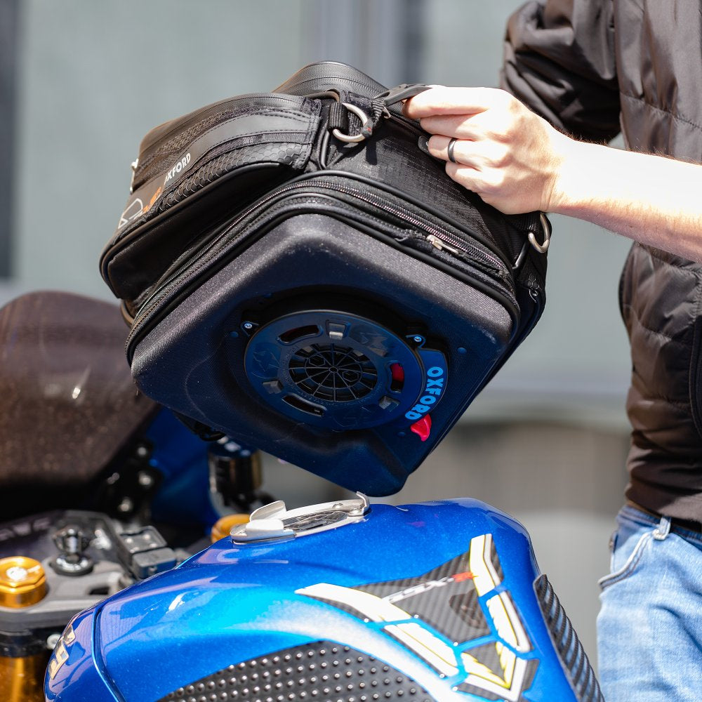 Oxford Q15R Tank Bag Black - 15 Litres  - FREE UK Shipping, FREE 365 Day Returns | Moto Central