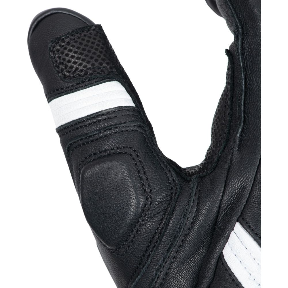 Oxford Nexus Leather Gloves Black / White - FREE UK Shipping, FREE 365 Day Returns | Moto Central