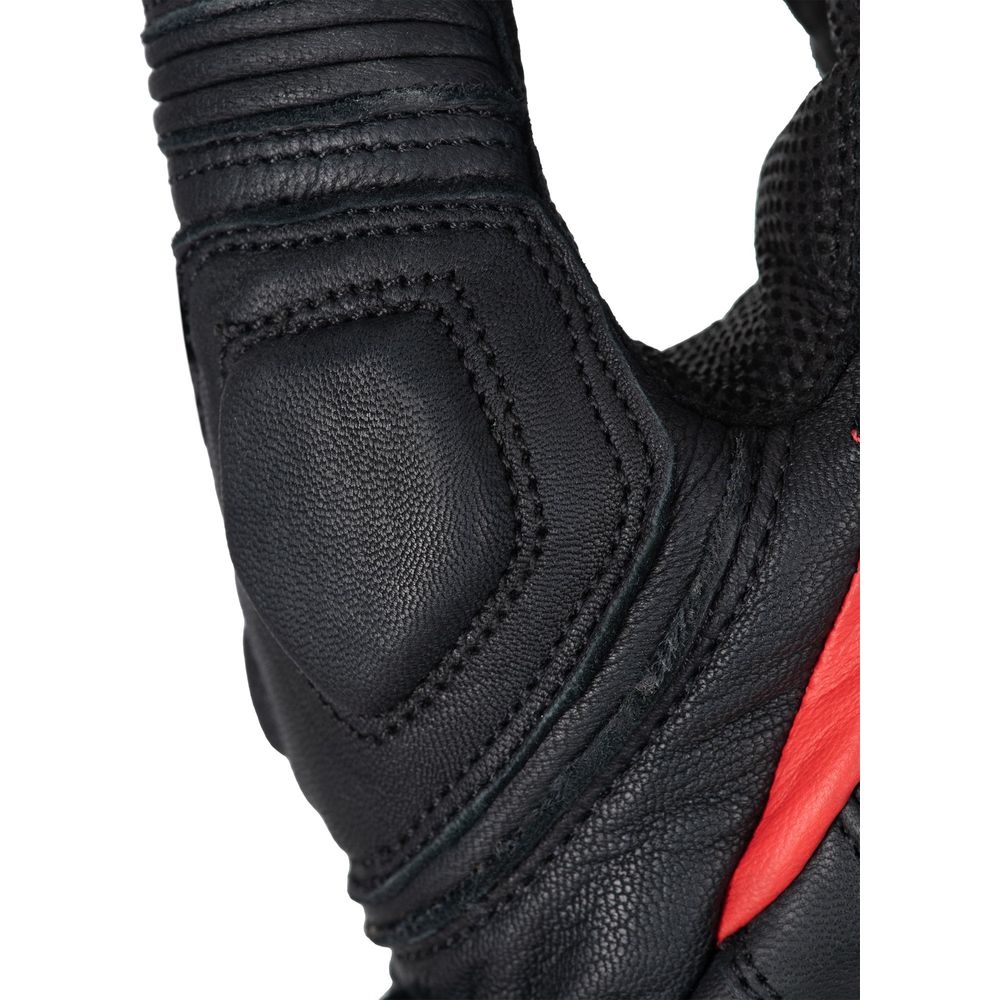 Oxford Nexus Leather Gloves Black / White / Red - FREE UK Shipping, FREE 365 Day Returns | Moto Central