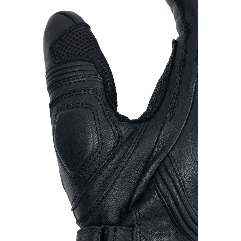 Oxford Nexus Leather Gloves Stealth Black - FREE UK Shipping, FREE 365 Day Returns | Moto Central