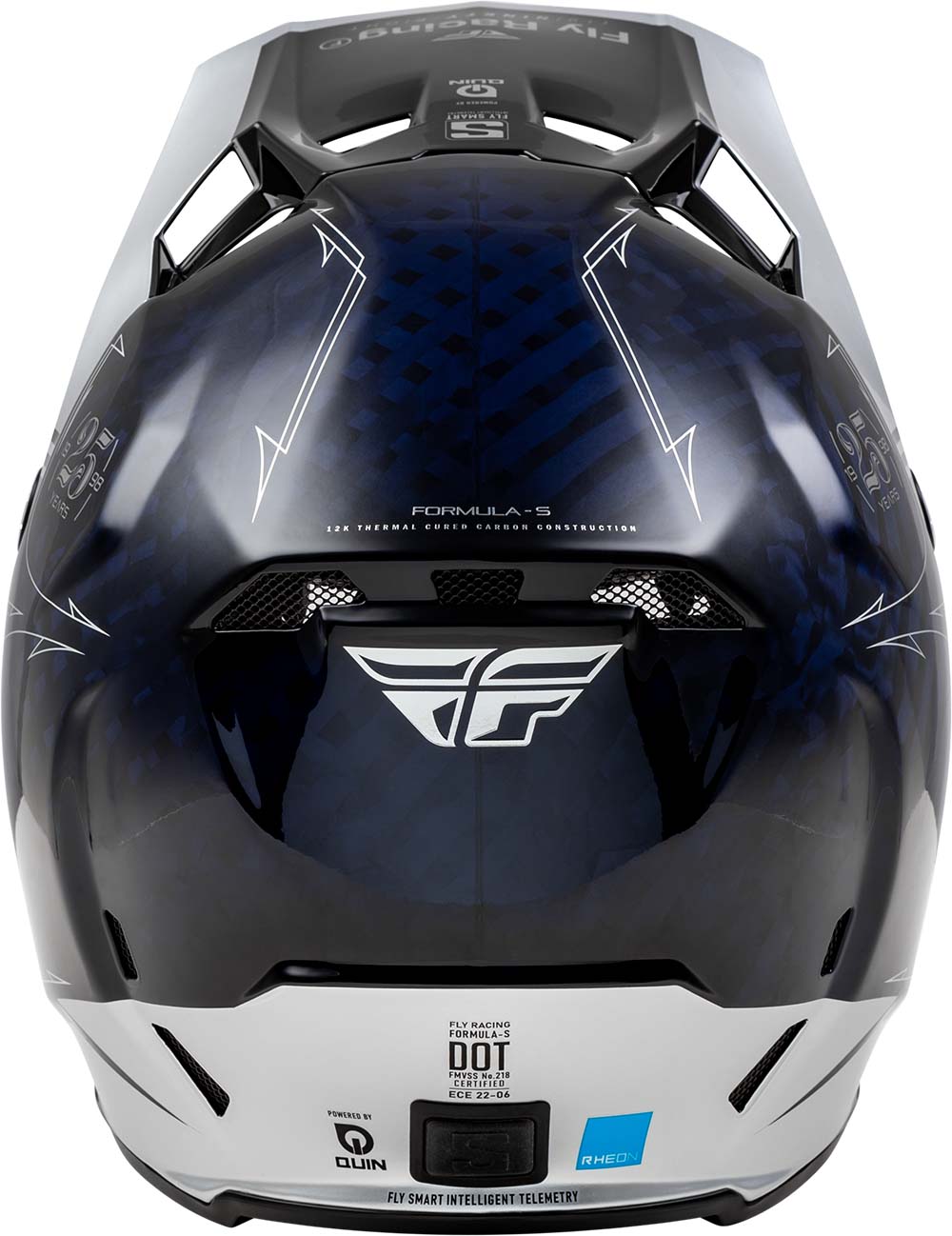 Fly Racing Formula S Carbon Helmet Legacy Blue / Silver - FREE UK Delivery, FREE 365 Day Returns | Moto Central